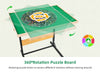 ALL4JIG 1500\2000 Piece Jigsaw Puzzle Table with Legs,Wooden Jigsaw Puzzle Table with 4 Drawers & Cover,360°Rotating for Easy Access,Adjustable Angle & Height Adjustment
