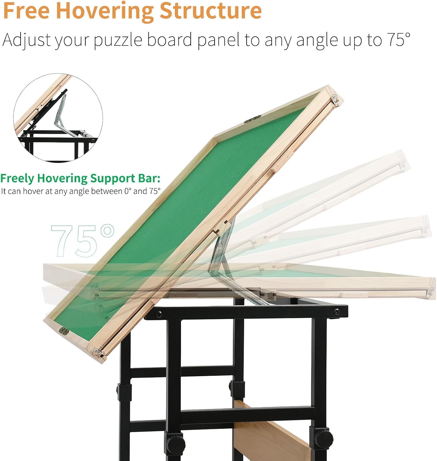 ALL4JIG Puzzle Board for Adults Gifts, Wooden Jigsaw Puzzle Table with 4 Drawers, 360°Rotating Panel & Locking Knob, Vertical Usage Option for 2000 Pieces