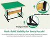 ALL4JIG 1500\2000 Piece Jigsaw Puzzle Table with Legs,Wooden Jigsaw Puzzle Table with 4 Drawers & Cover,360°Rotating for Easy Access,Adjustable Angle & Height Adjustment