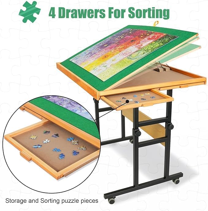 ALL4JIG 1500 Piece Jigsaw Puzzle Table with Legs,25