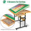 ALL4JIG 1500 Piece Jigsaw Puzzle Table with Legs,25"x34"Adjustable Puzzle Tables for Adults, 3-Tilting-Angle Portable Wooden Jigsaw Puzzle Board Portable with 4 Drawers & Cover birthday gift for mom