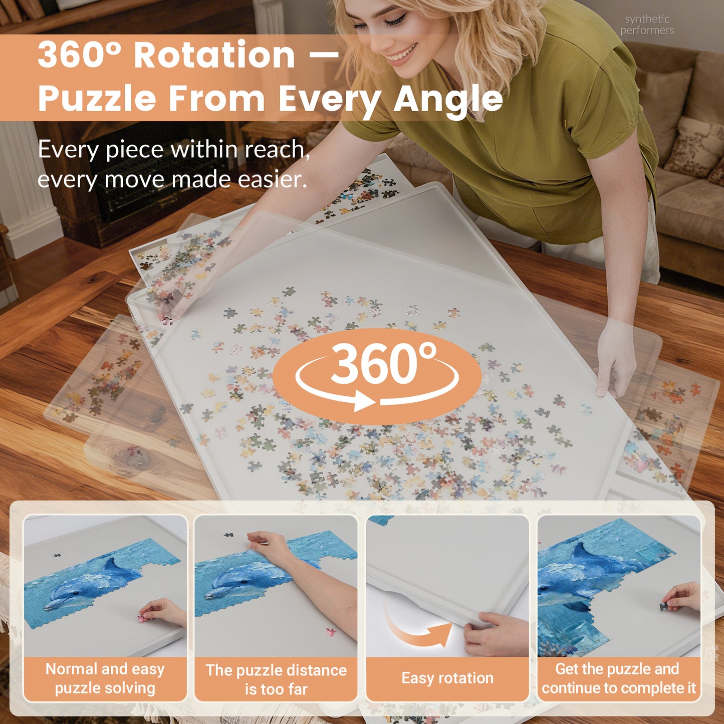 ALL4JIG Plastic Jigsaw Puzzle Board