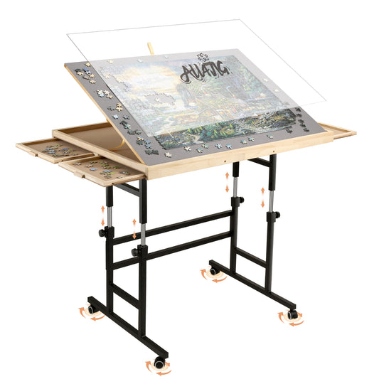 ALL4JIG Double-Layer Mobile Jigsaw Puzzle Table