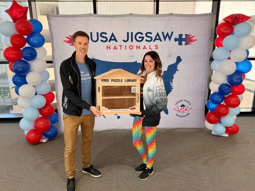 Our first custom Puzzle Library at USA Jigsaw Nationals 2026