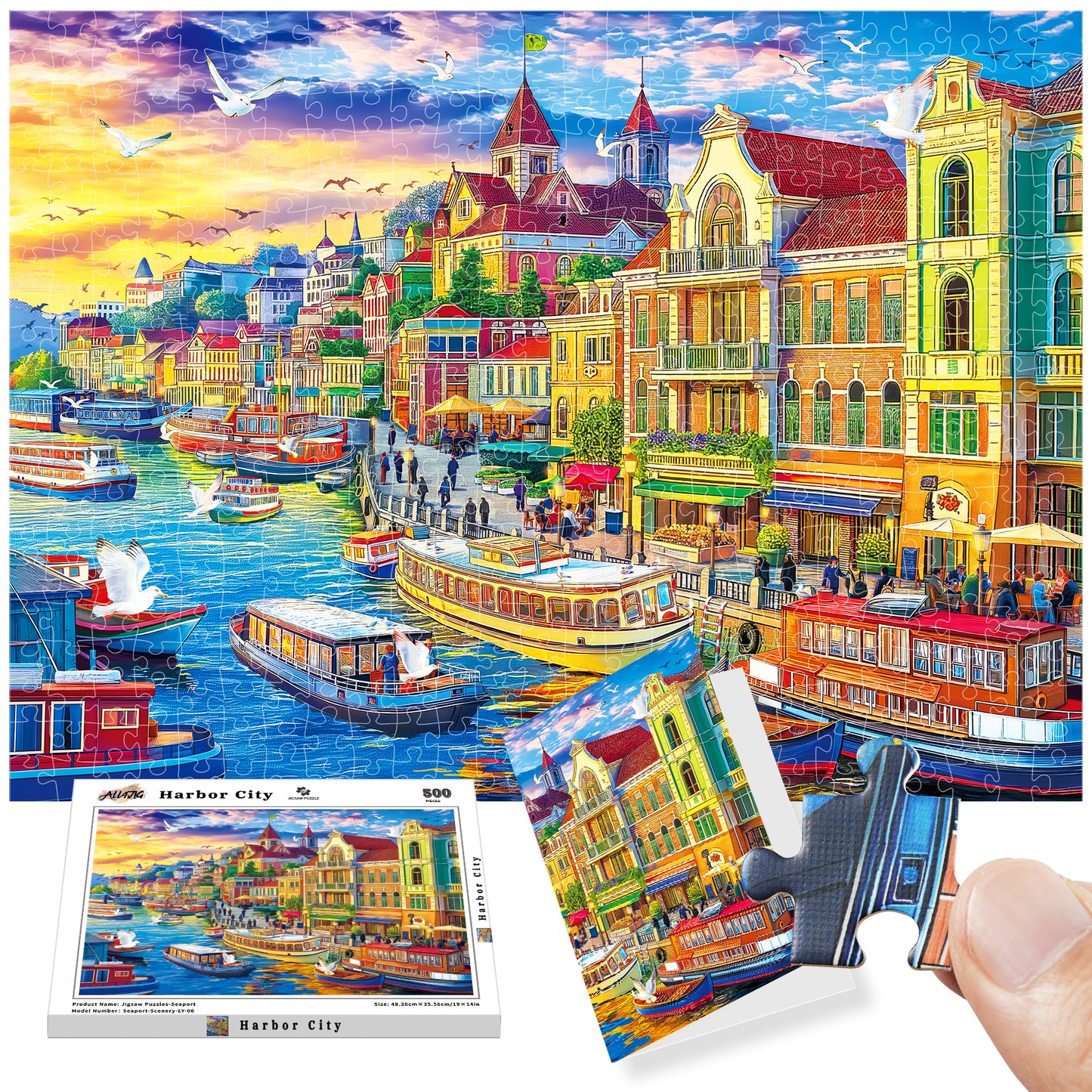 ALL4JIG 500-Piece Jigsaw Puzzle