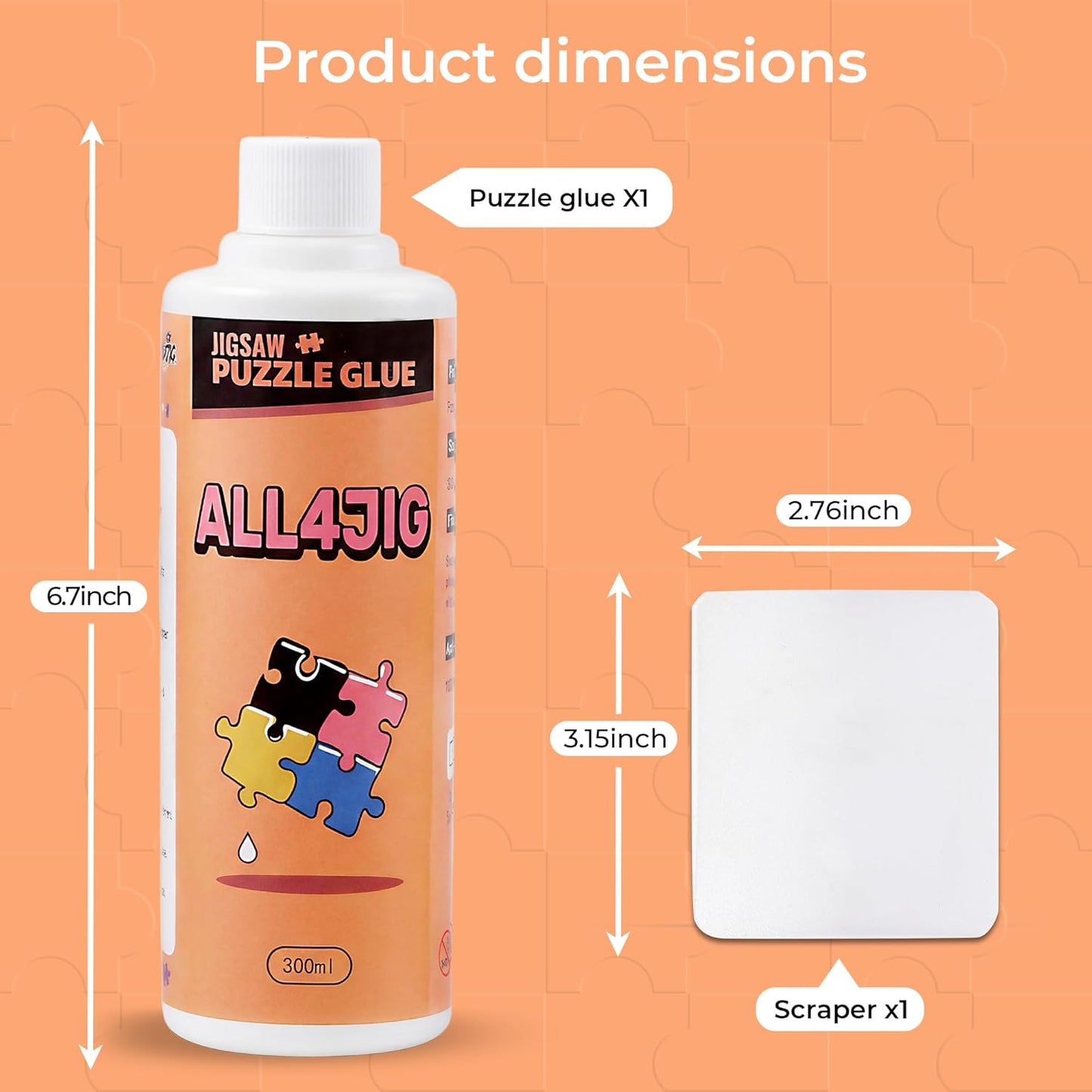 ALL4JIG Large Capacity Jigsaw Puzzle Glue
