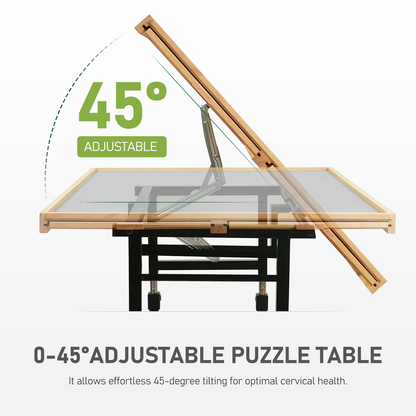 ALL4JIG Oxford Fabric Single-Arm Mobile Jigsaw Puzzle Table