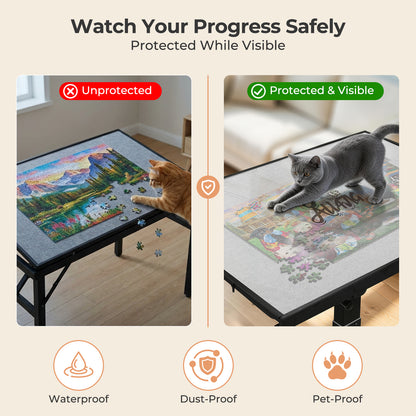 ALL4JIG 1500 Pieces Metal Jigsaw Puzzle Table
