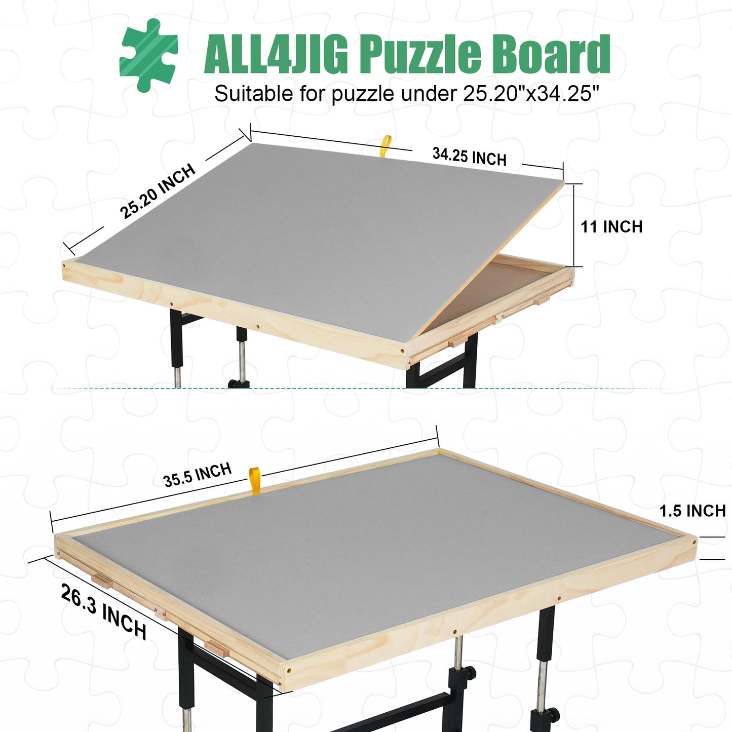 ALL4JIG Double-Layer Mobile Jigsaw Puzzle Table