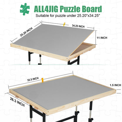 ALL4JIG Double-Layer Mobile Jigsaw Puzzle Table