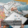 ALL4JIG 1500 Pieces Rotating Plastic Puzzle Board with 6 Sliding Drawers and Protective Cover, 360° Lazy Susan Design, 34.25"x26.38" Portable Spinning Puzzle Table for Adults, Ideal Gift for Mum