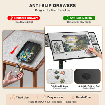 1500 Piece Adjustable Tilting Puzzle Table