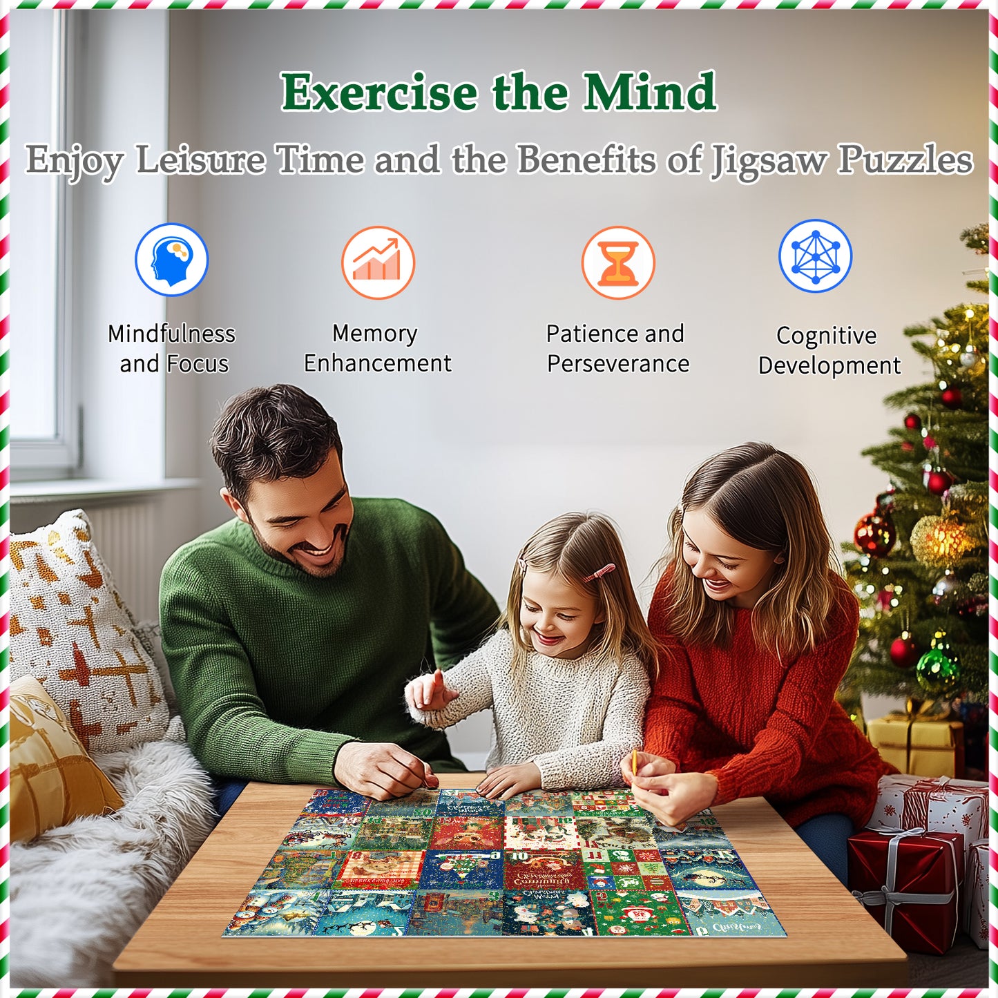 All4jig 1008 Pieces 2024 Christmas Advent Calendar Puzzle