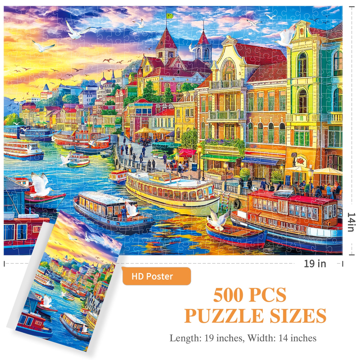 ALL4JIG 500-Piece Jigsaw Puzzle