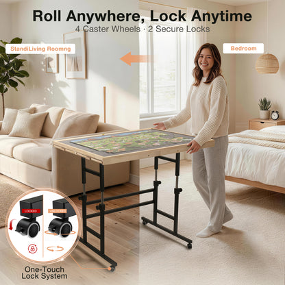 ALL4JIG Double-Layer Mobile Jigsaw Puzzle Table
