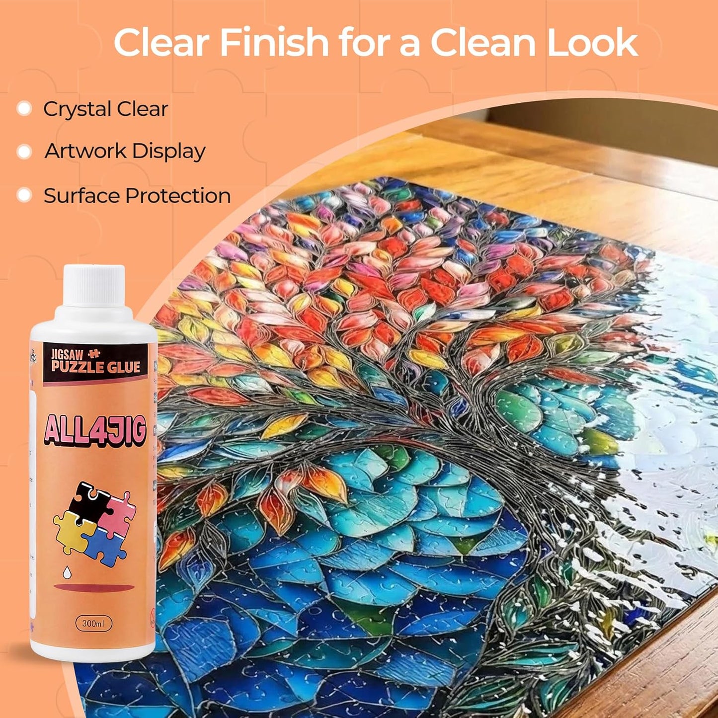 ALL4JIG Large Capacity Jigsaw Puzzle Glue