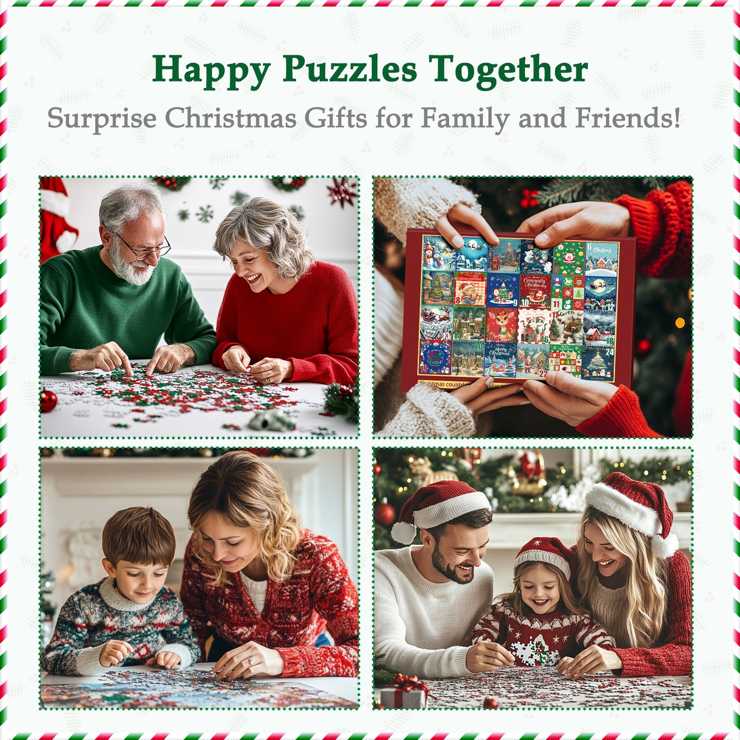 All4jig 1008 Pieces 2024 Christmas Advent Calendar Puzzle
