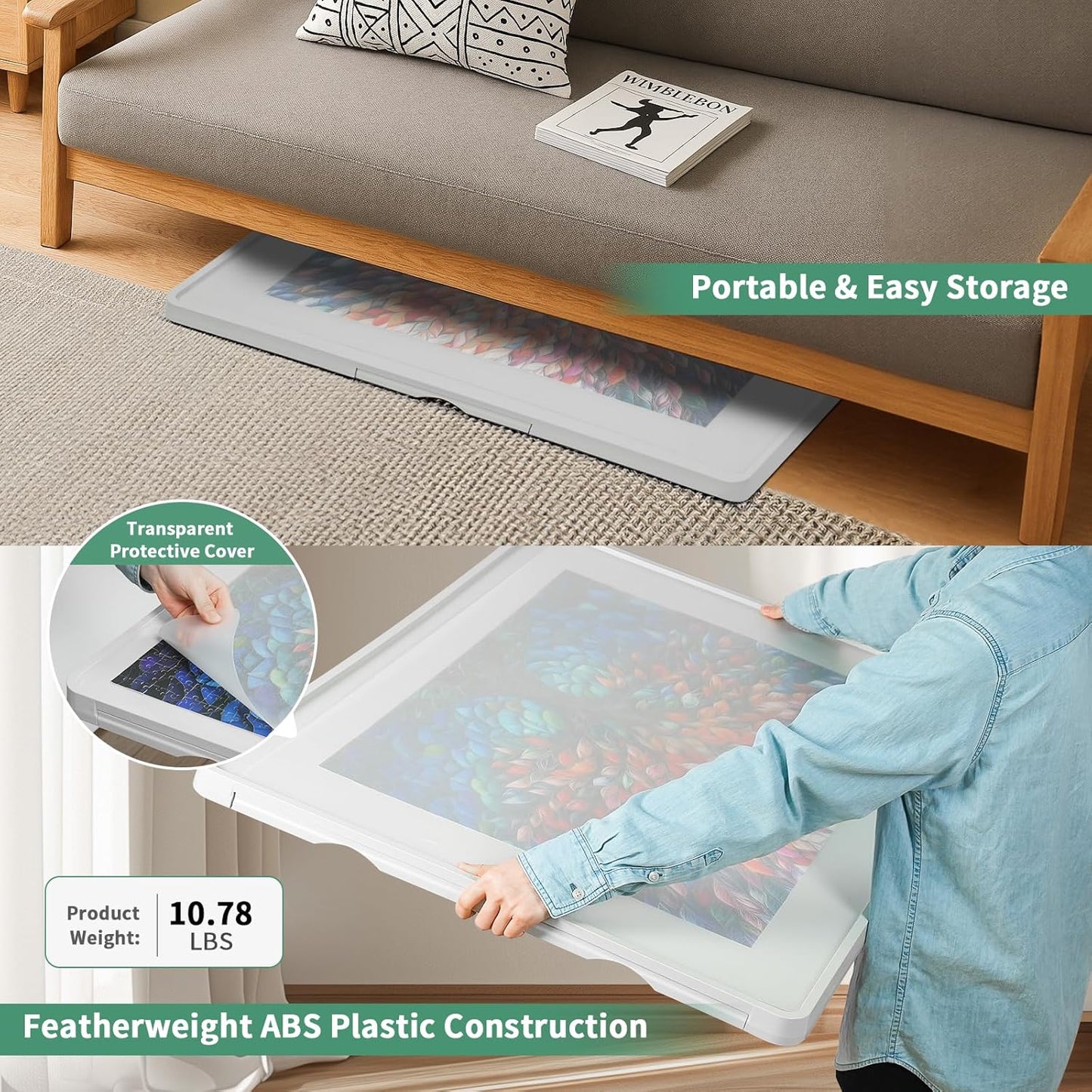 ALL4JIG Plastic Jigsaw Puzzle Board