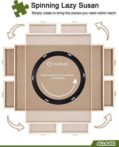 ALL4JIG Rotating Jigsaw Puzzle Board