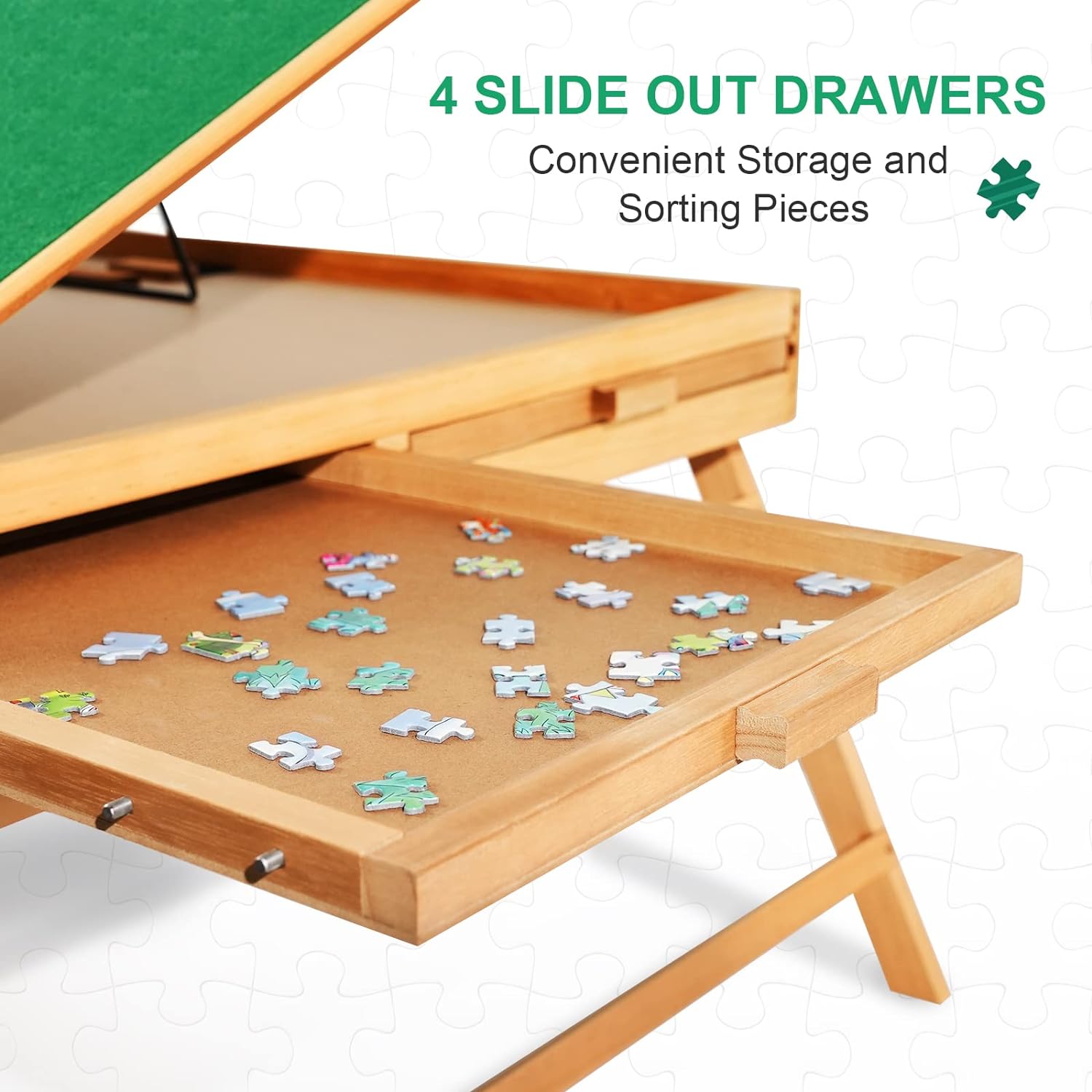 ALL4JIG 1500PCS Portable Puzzle Table with Legs, 25