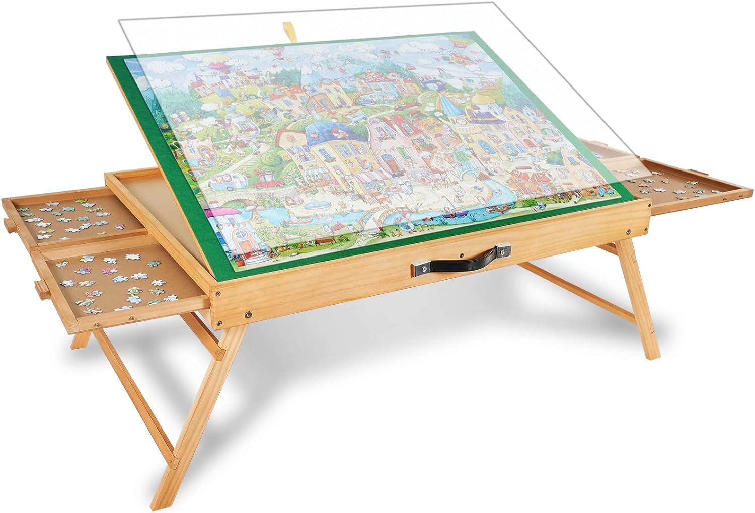 ALL4JIG 1500PCS Portable Puzzle Table with Legs, 25