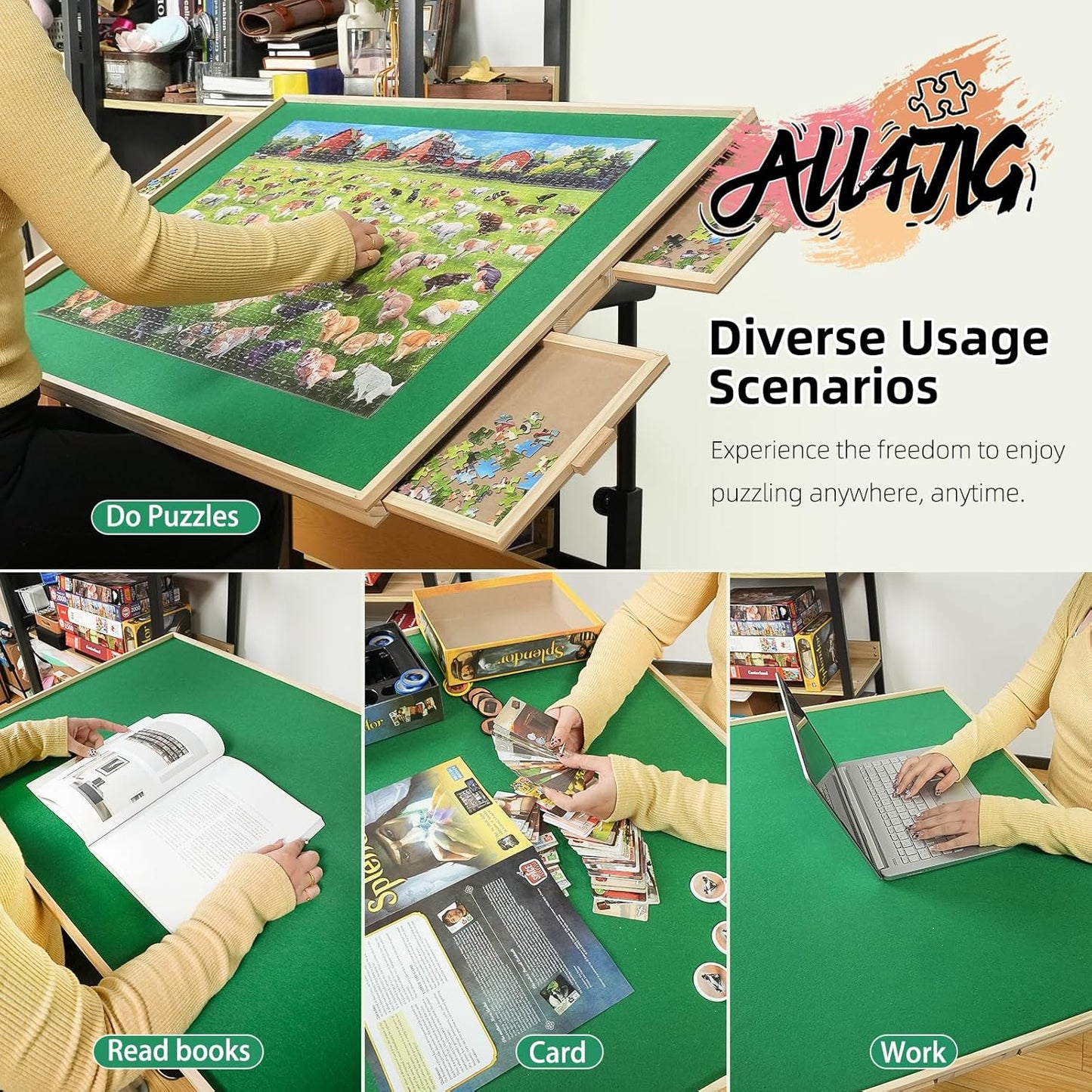 ALL4JIG Basic Jigsaw Puzzle Table