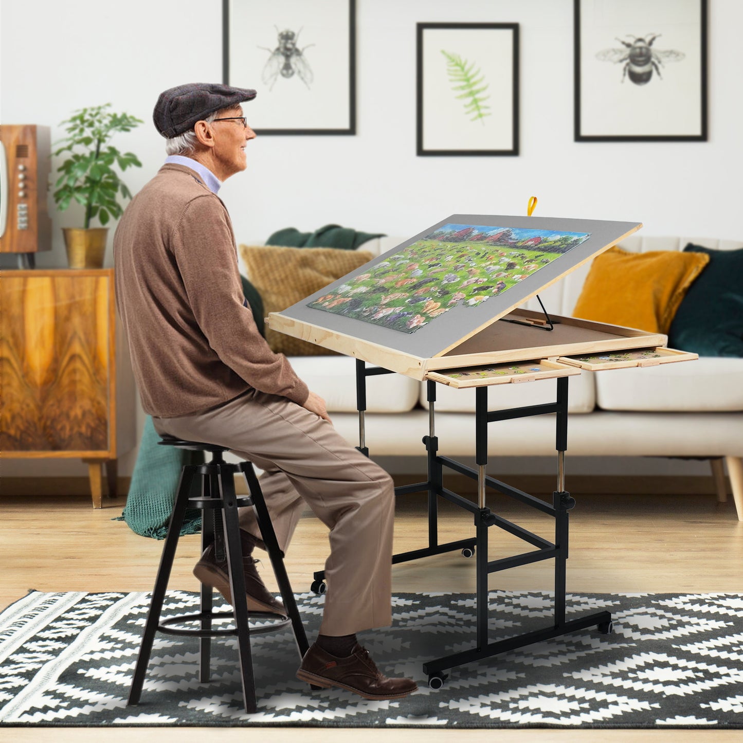 ALL4JIG Double-Layer Mobile Jigsaw Puzzle Table