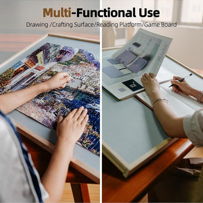 ALL4JIG 2-in-1 Rotating Tilted Jigsaw Puzzle Board
