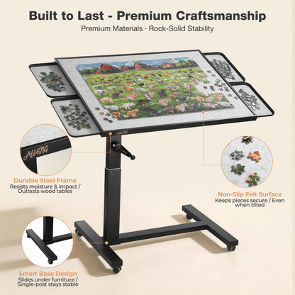 1500 Piece Adjustable Tilting Puzzle Table