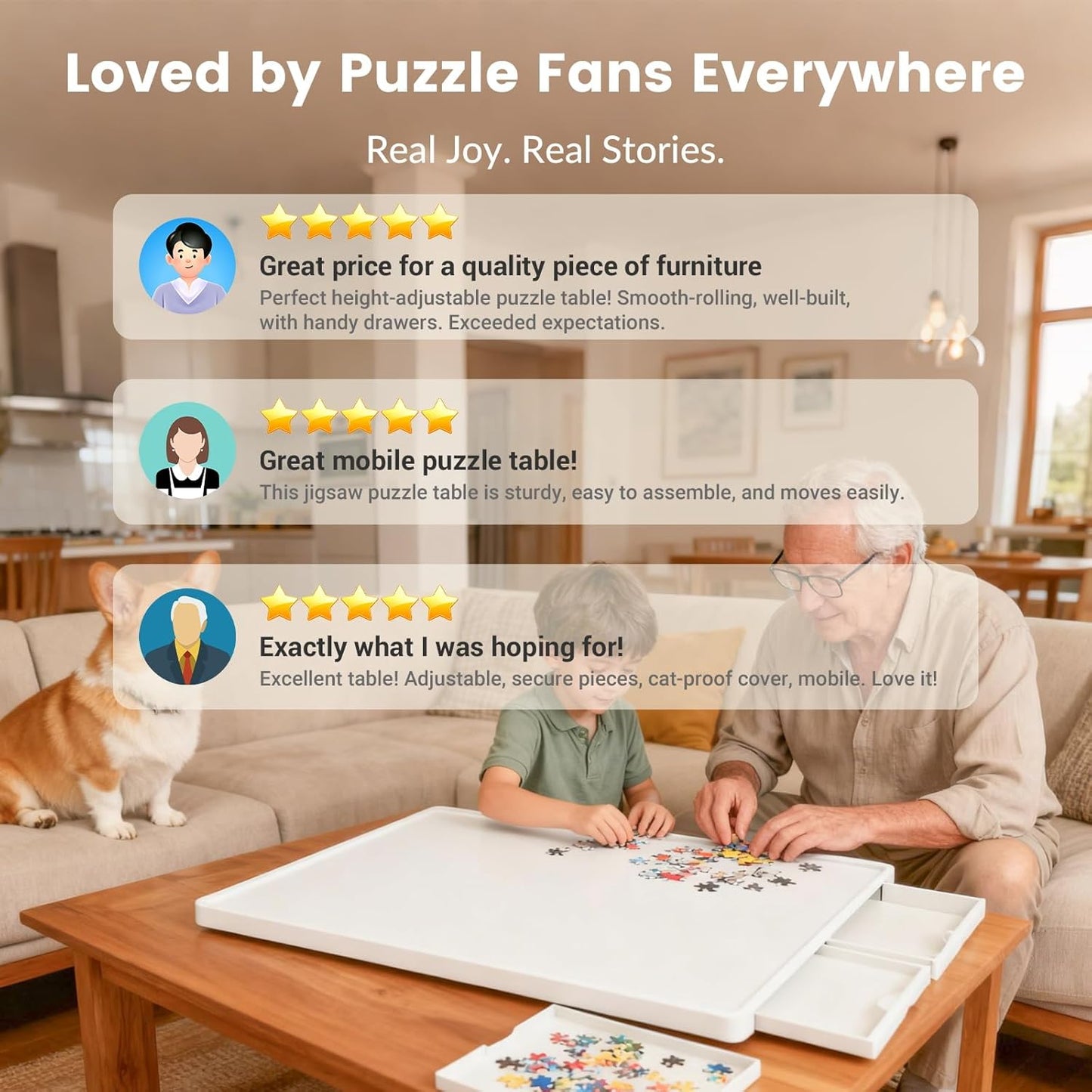 ALL4JIG Plastic Jigsaw Puzzle Board