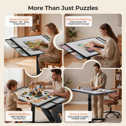 ALL4JIG 1500 Pieces Metal Jigsaw Puzzle Table