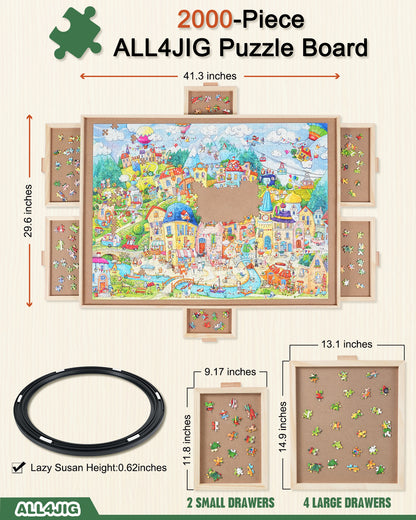 ALL4JIG Rotating Jigsaw Puzzle Board
