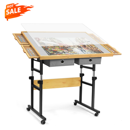 ALL4JIG Oxford Fabric Single-Arm Mobile Jigsaw Puzzle Table