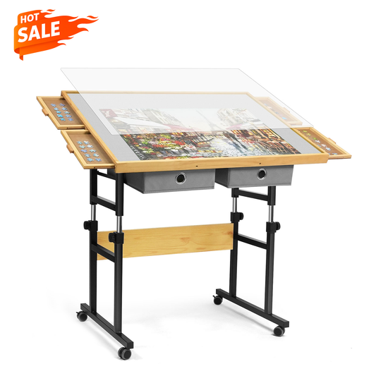 ALL4JIG Oxford Fabric Single-Arm Mobile Jigsaw Puzzle Table